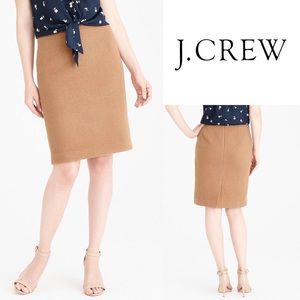 NWT J Crew The Pencil Skirt in Double Serge Wool 6